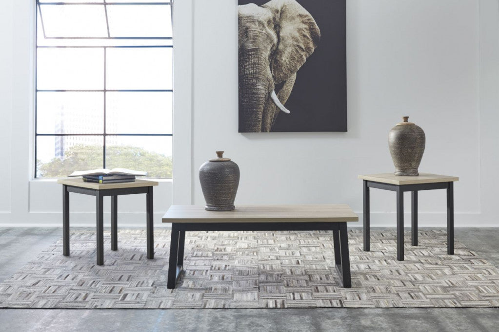 ASHLEY T111-13 coffee table set