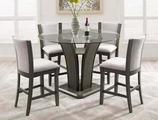 CM Grey Glasstop dinette