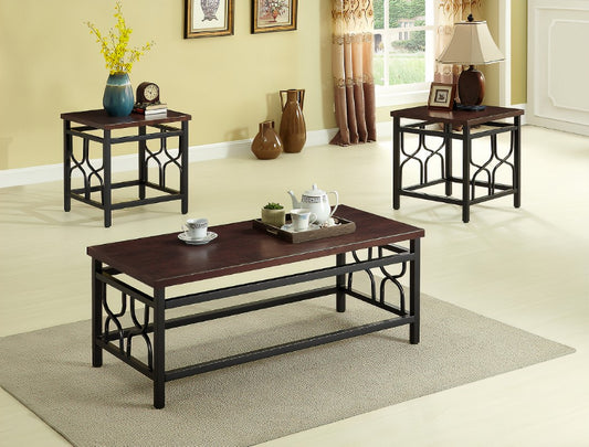 Crown Mark Brown coffee table set 4021 **CLOSEOUT**