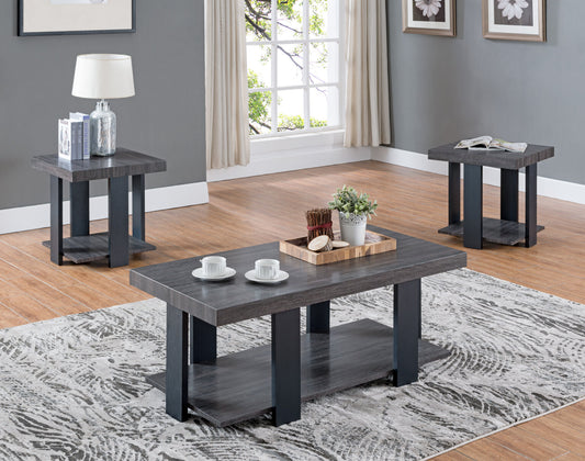 Crown Mark grey coffee table set 4229
