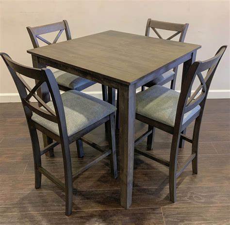 HH Tahoe Grey 5 PC DINETTE (counter height)