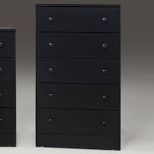 Black 5-Drawer Chest