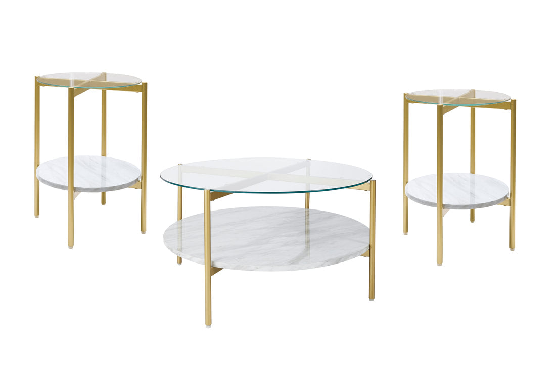 ASHLEY T192-8-6 coffee table set