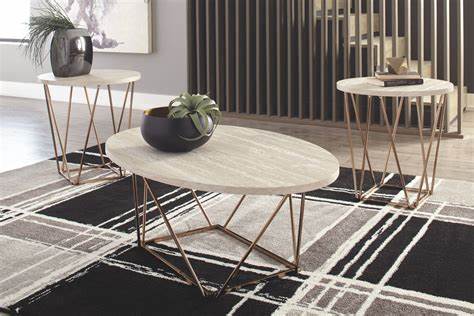 ASHLEY T385-13 coffee table set